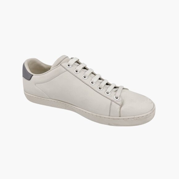 Gucci Ace GG Interlock Logo Low Top Sneakers White Leather Size 39 US 9 Women - Picture 11 of 14